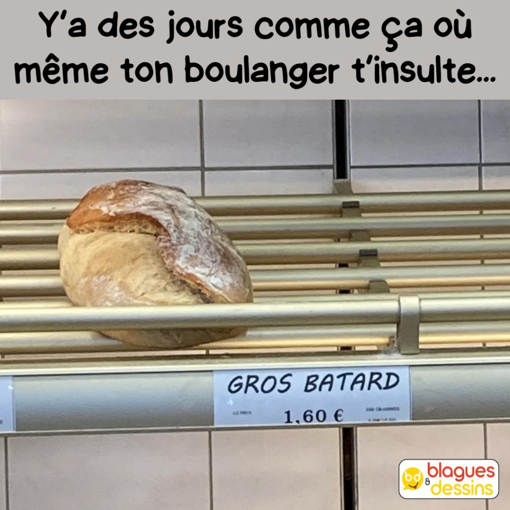 dessin humour boulanger pain image drôle pain bâtard