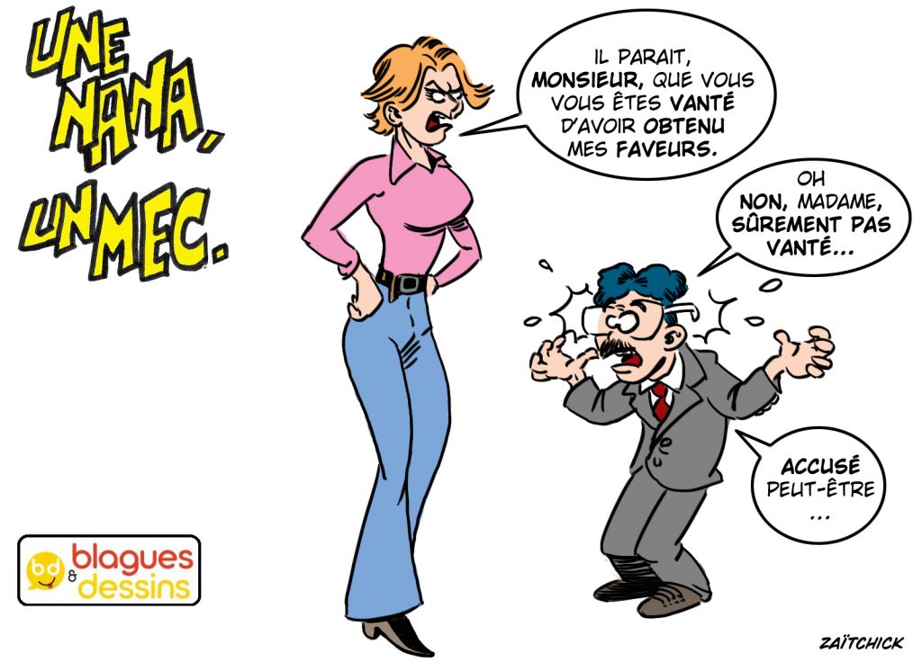 blague dessin humour mec nana homme femme faveurs féminine