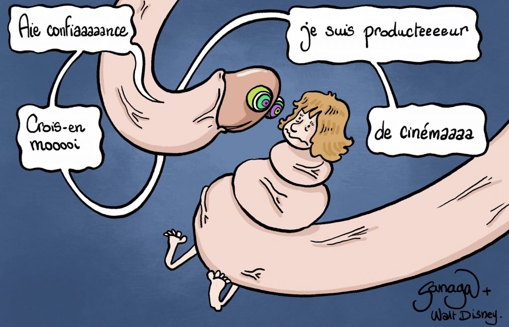 dessin presse humour cinéma français image drôle affaire Benoît Jacquot