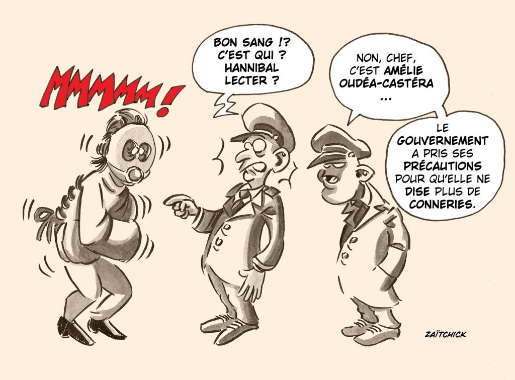 dessin presse humour polémiques Amélie Oudéa-Castéra image drôle Hannibal Lecter