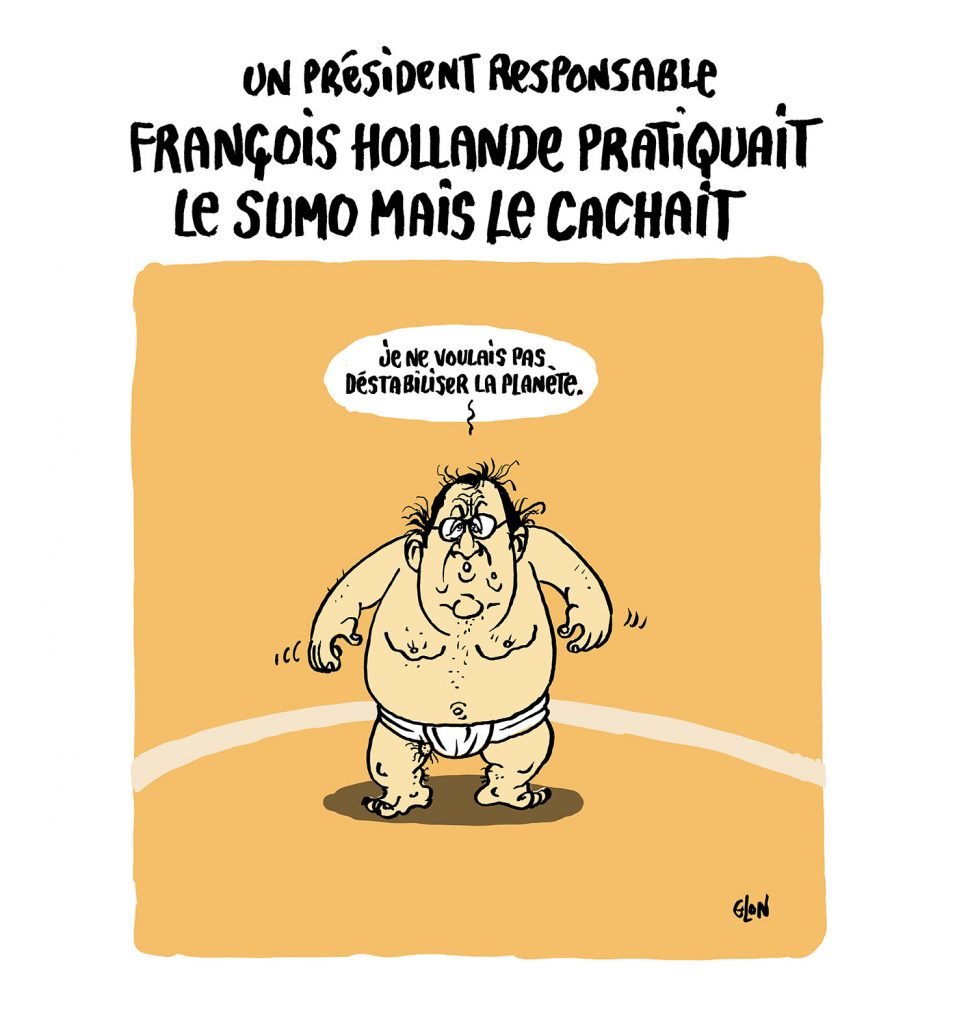 dessin presse humour François Hollande image drôle pratique sumo