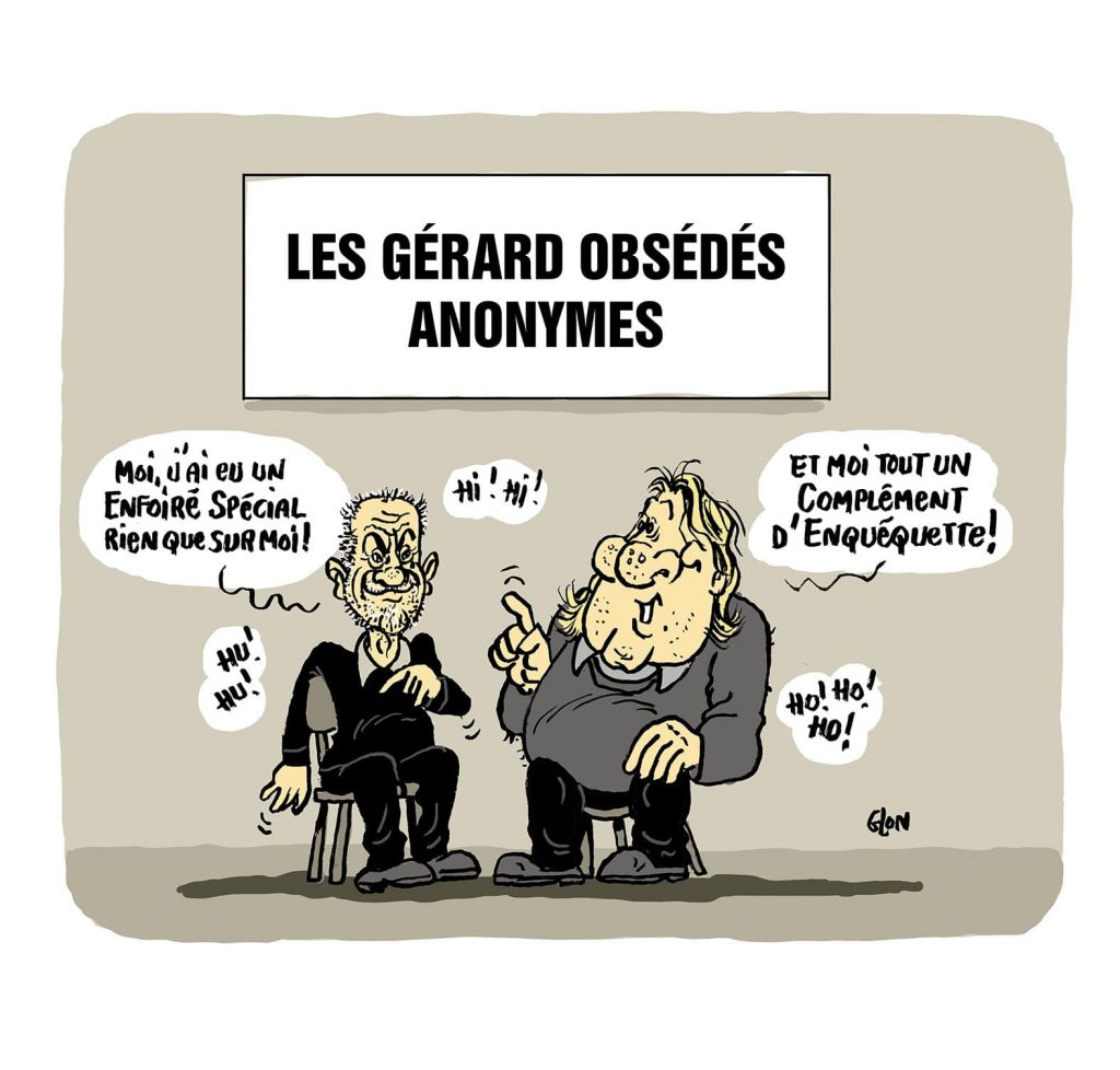 dessin presse humour Gérard Miller Gérard Depardieu image drôle audimat