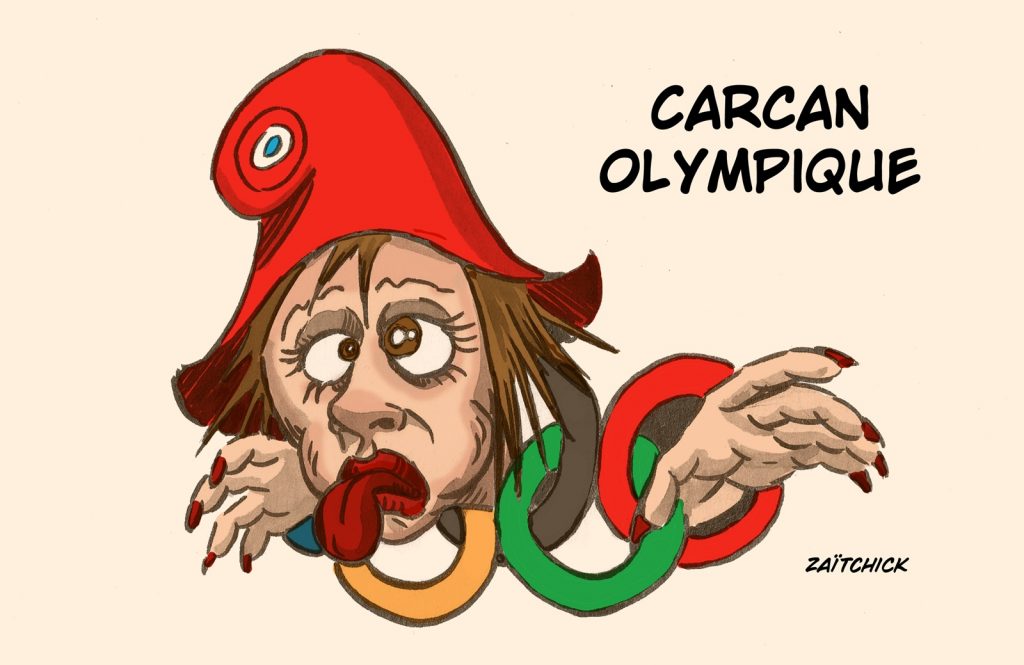 dessin presse humour Jeux Olympiques Paris image drôle Marianne