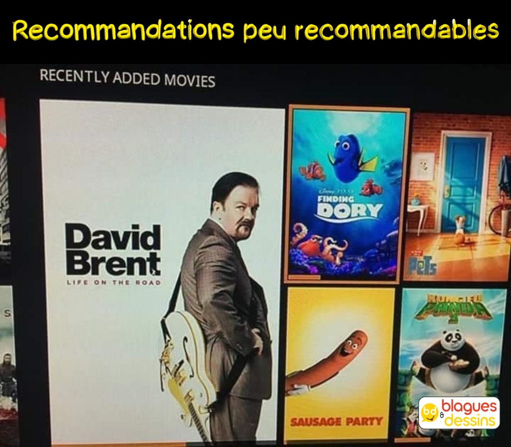 dessin humour recommandations image drôle plateforme streaming