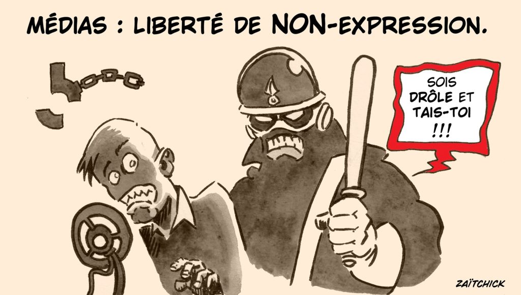 dessin presse humour France Inter Guillaume Meurice image drôle liberté d’expression