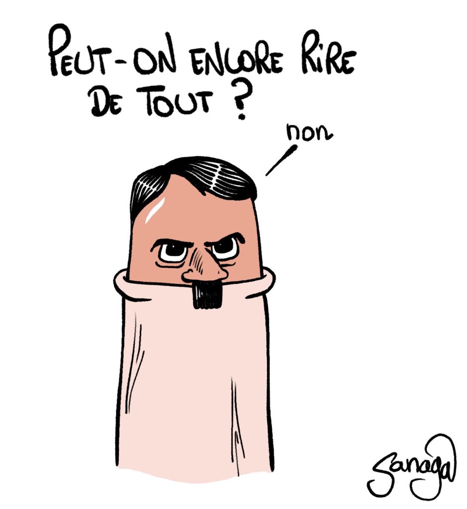 dessin presse humour Adolf Hitler image drôle tête gland