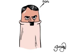 dessin presse humour Adolf Hitler image drôle tête gland