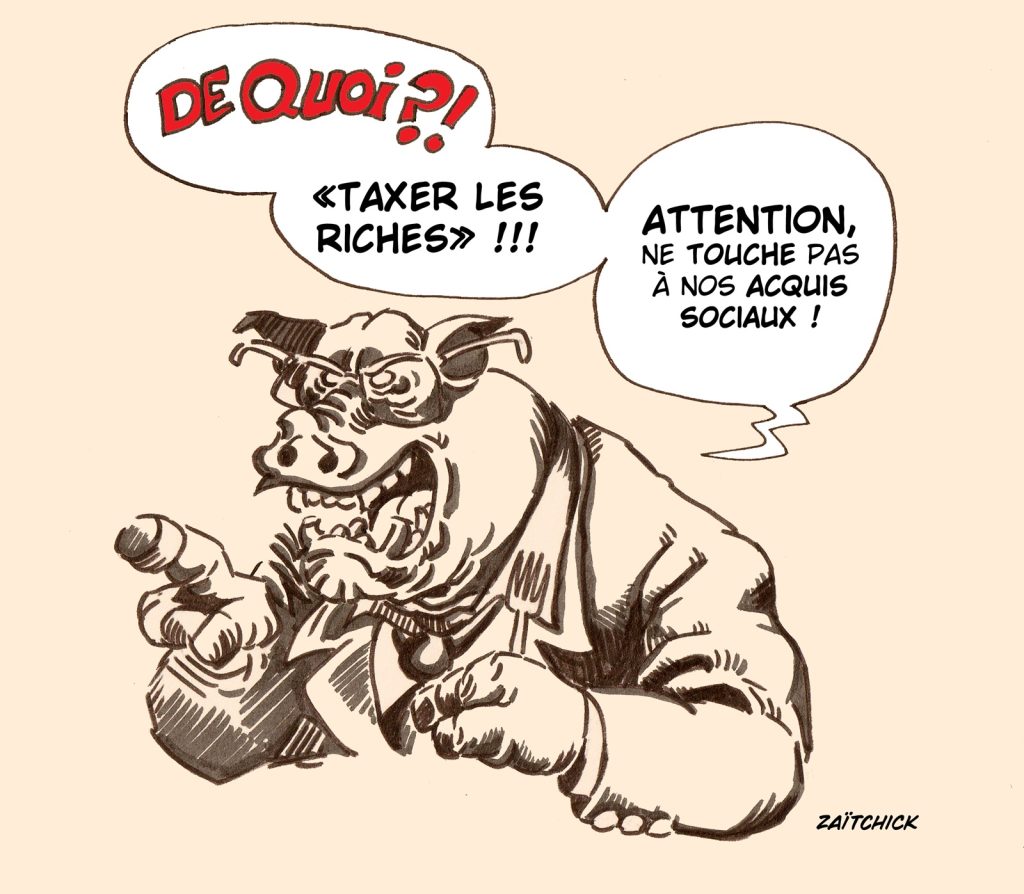 dessin presse humour riches image drôle taxation superprofits