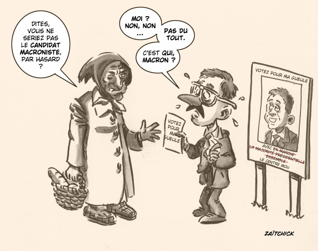 dessin presse humour élections législatives image drôle candidats Macron