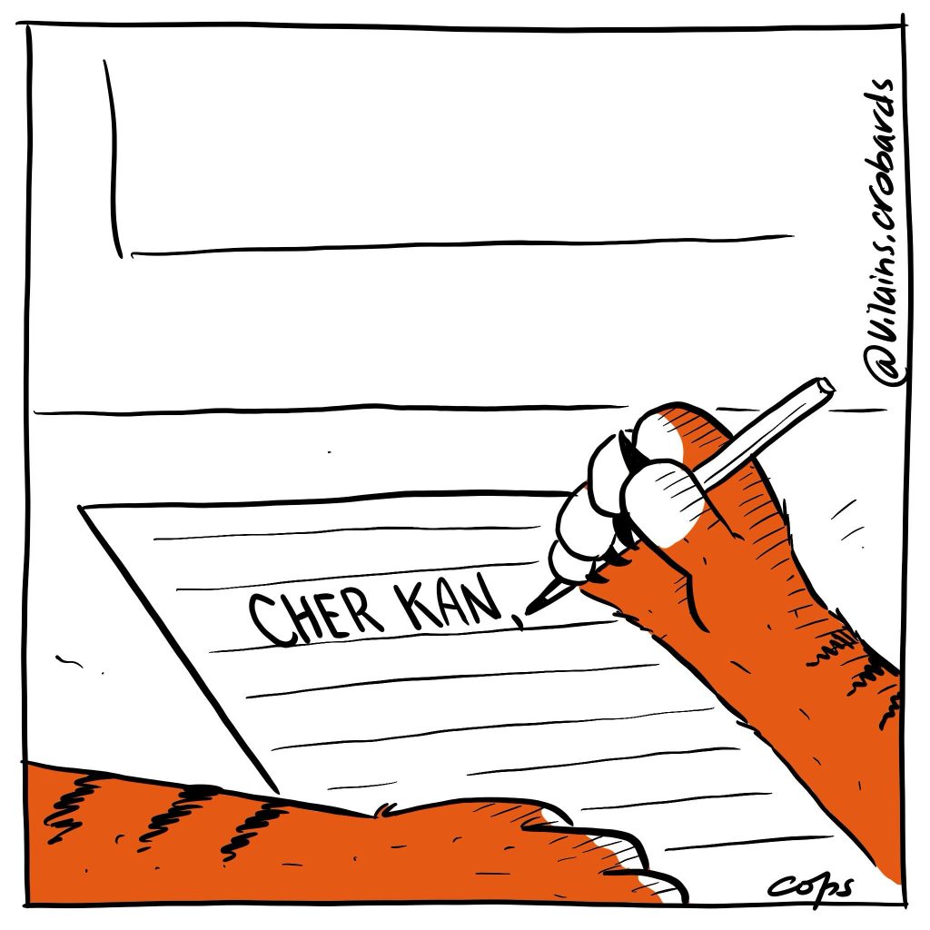 gag image drôle Shere Khan dessin blague humour formule politesse