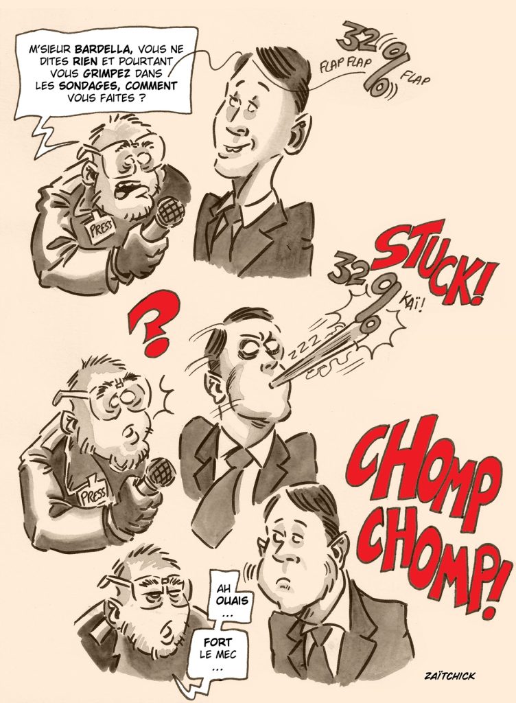 dessin presse humour Jordan Bardella image drôle élections européennes