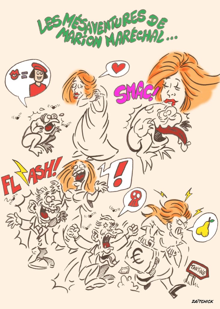 dessin presse humour Marion Maréchal image drôle Éric Zemmour