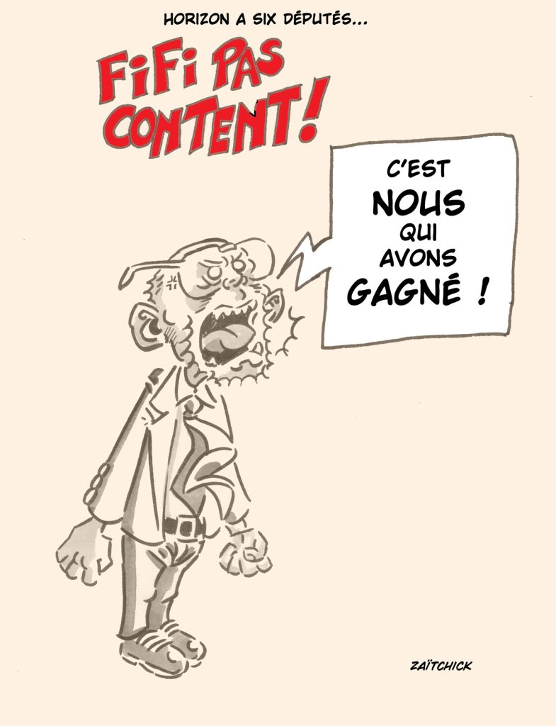 dessin presse humour élections législatives image drôle députés Horizon d’Édouard Philippe
