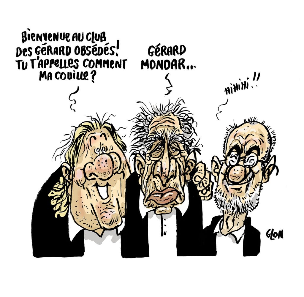 dessin presse humour Gérard Darmon image drôle violence sexiste