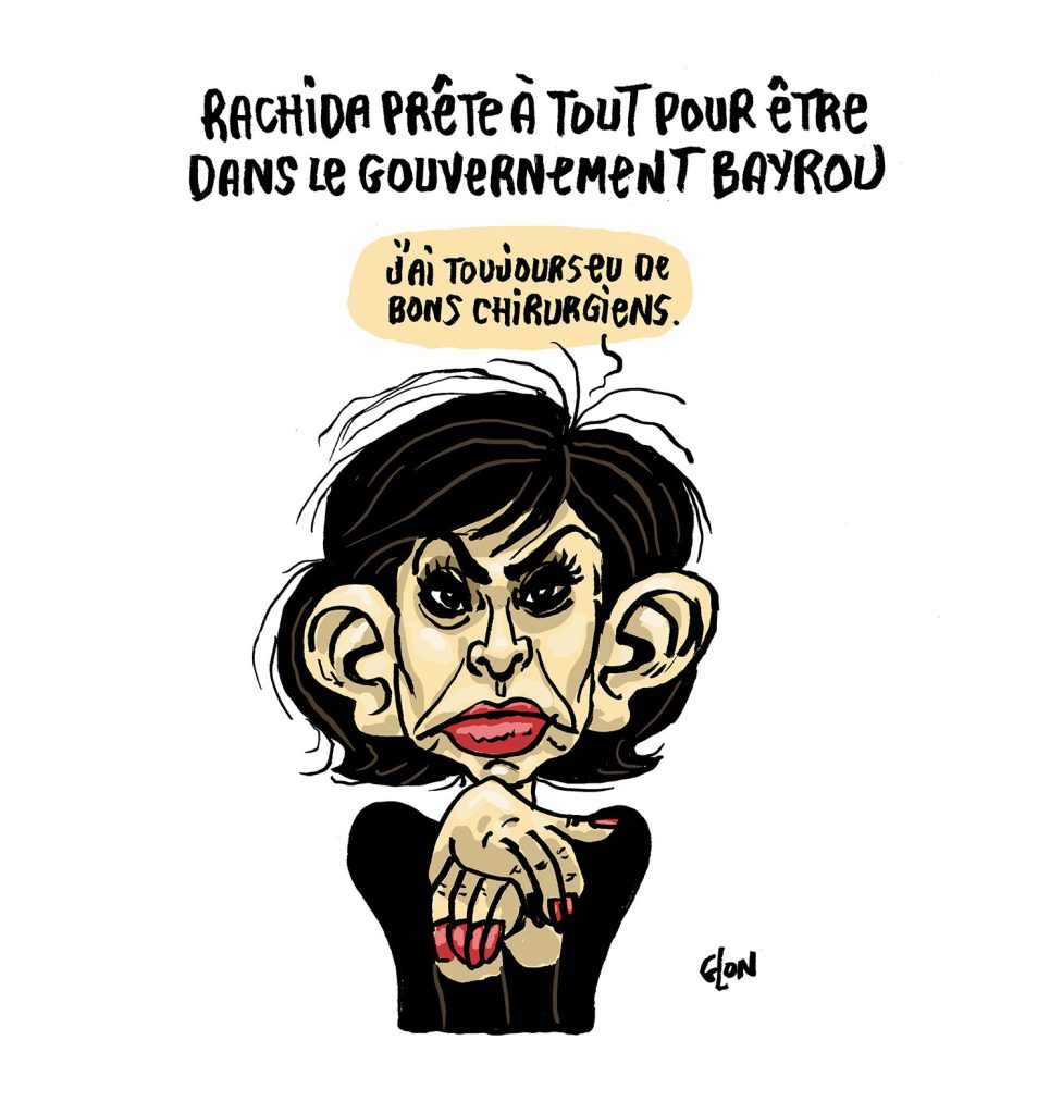dessin presse humour nomination François Bayrou image drôle Rachida Dati