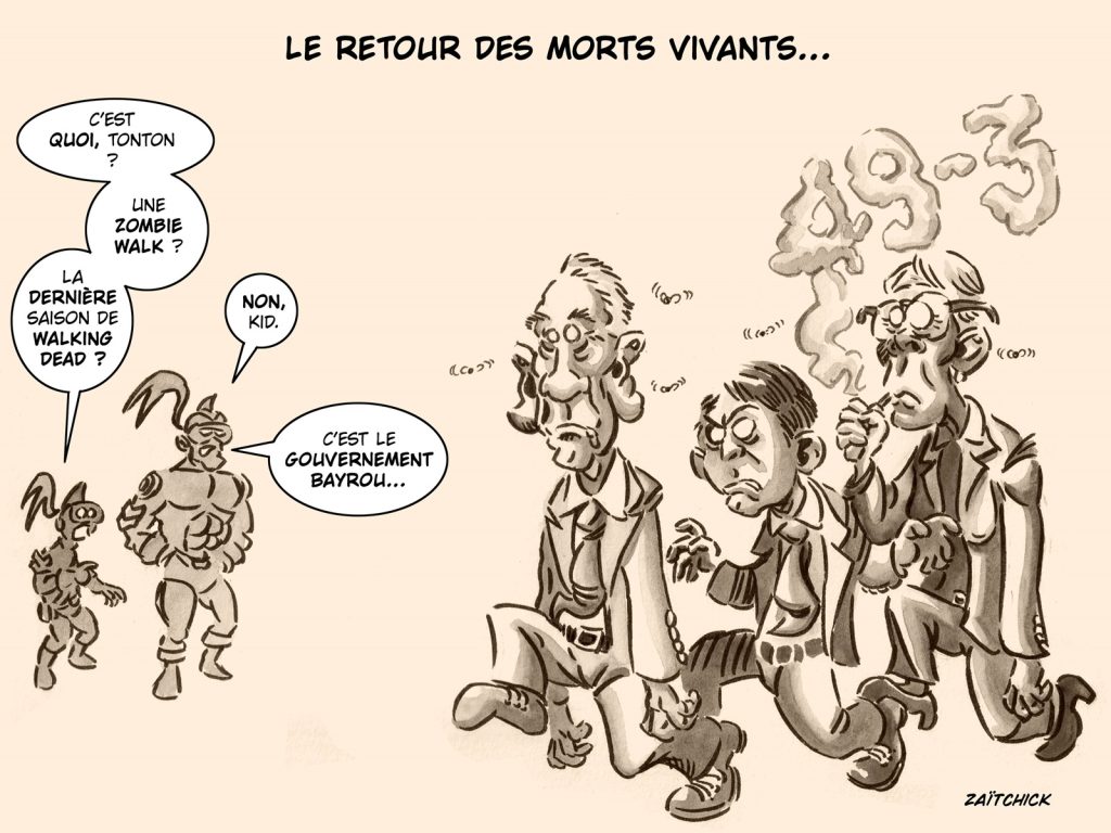 image drôle Le Brigadier gouvernement Bayrou