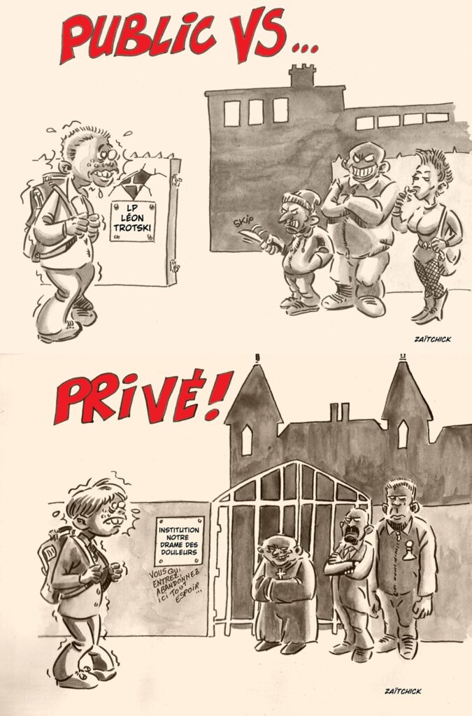 dessin presse humour affaire Bétharram image drôle école privée