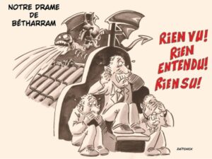 dessin presse humour François Bayrou image drôle affaire Bétharram