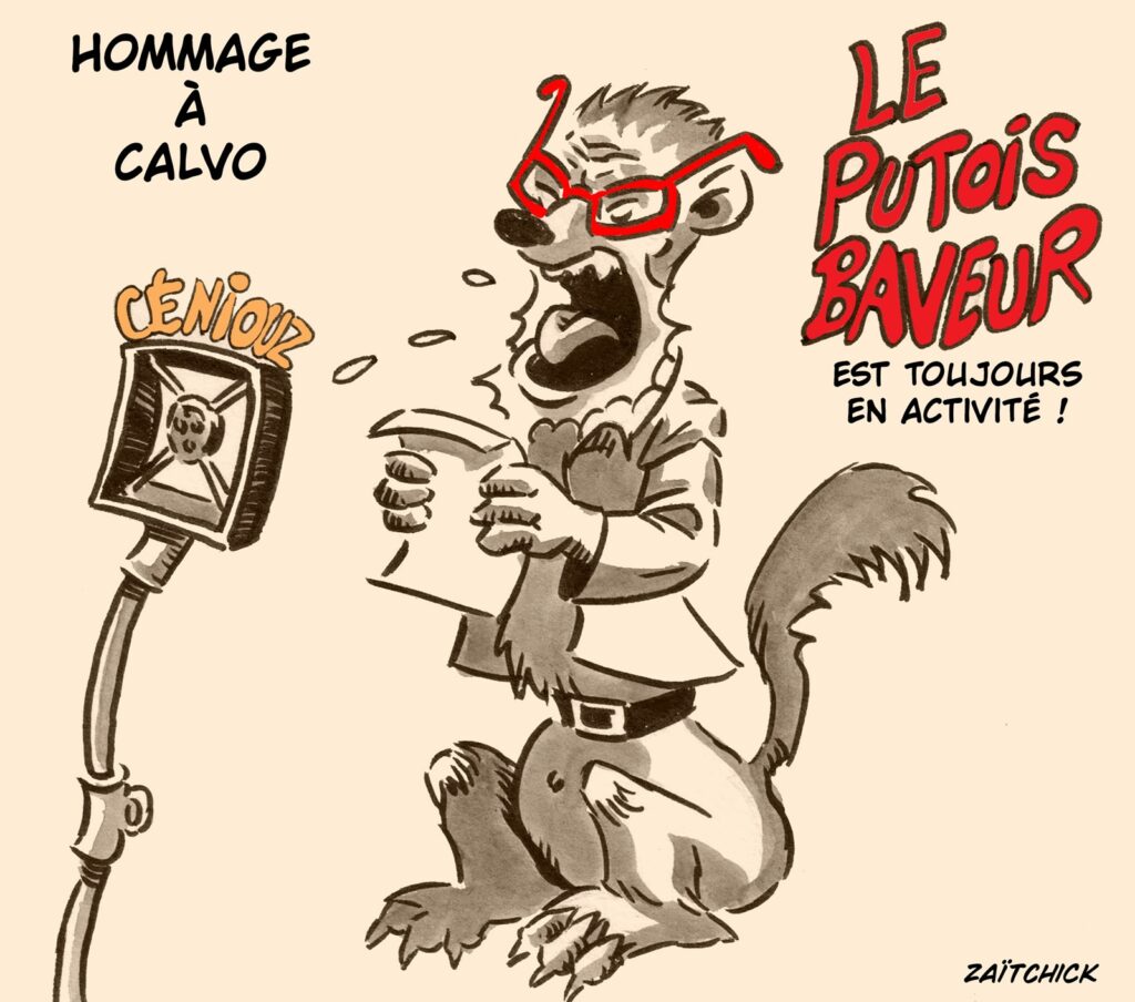 dessin presse humour Calvo image drôle Pascal Praud