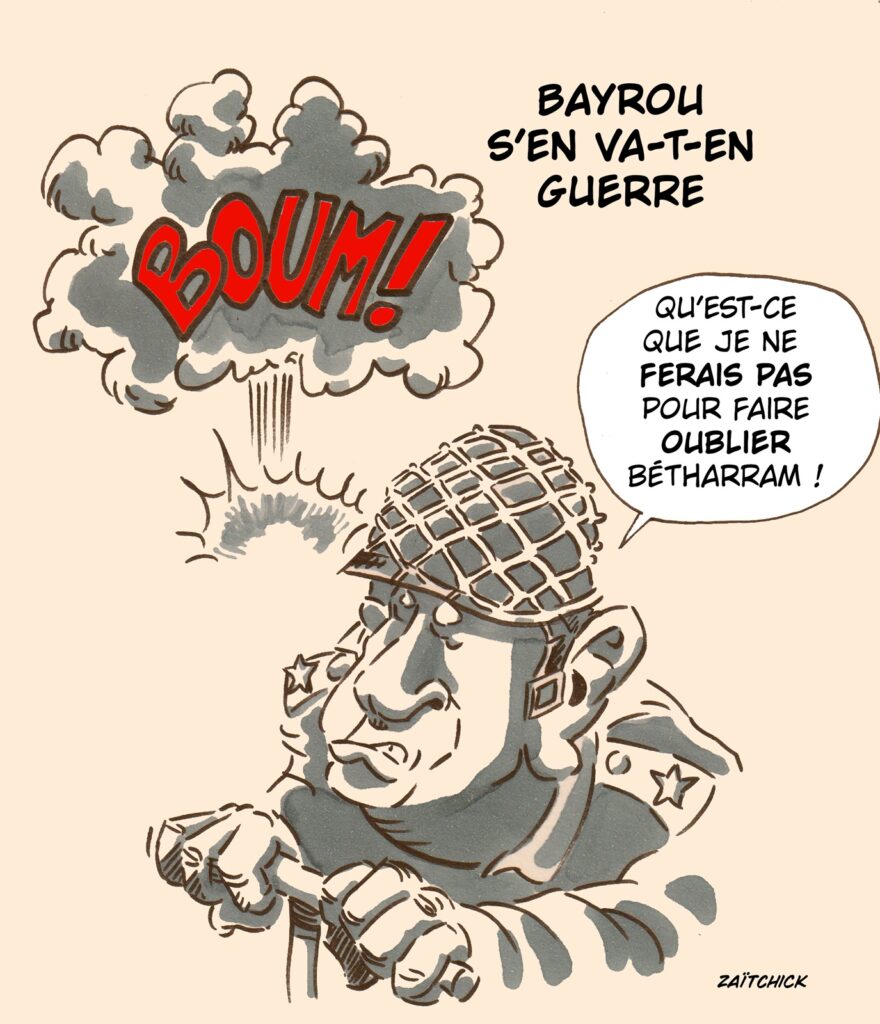 dessin presse humour Emmanuel Macron image drôle austérité guerre