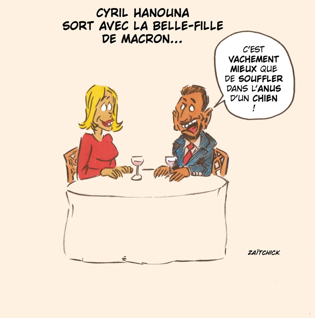 dessin presse humour Cyril Hanouna image drôle Tiphaine Auzière
