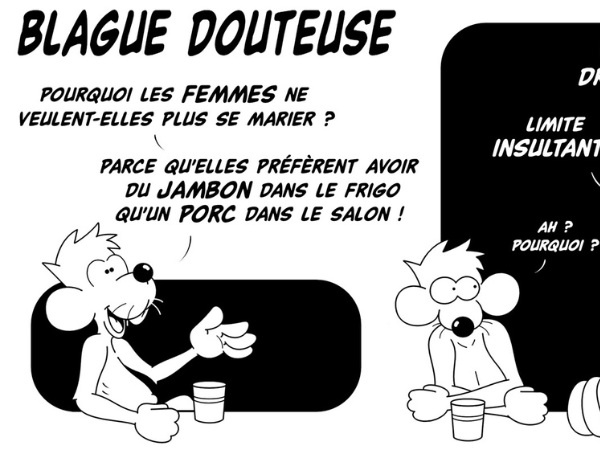 dessin humoristique femme mariage image drôle gros porcs