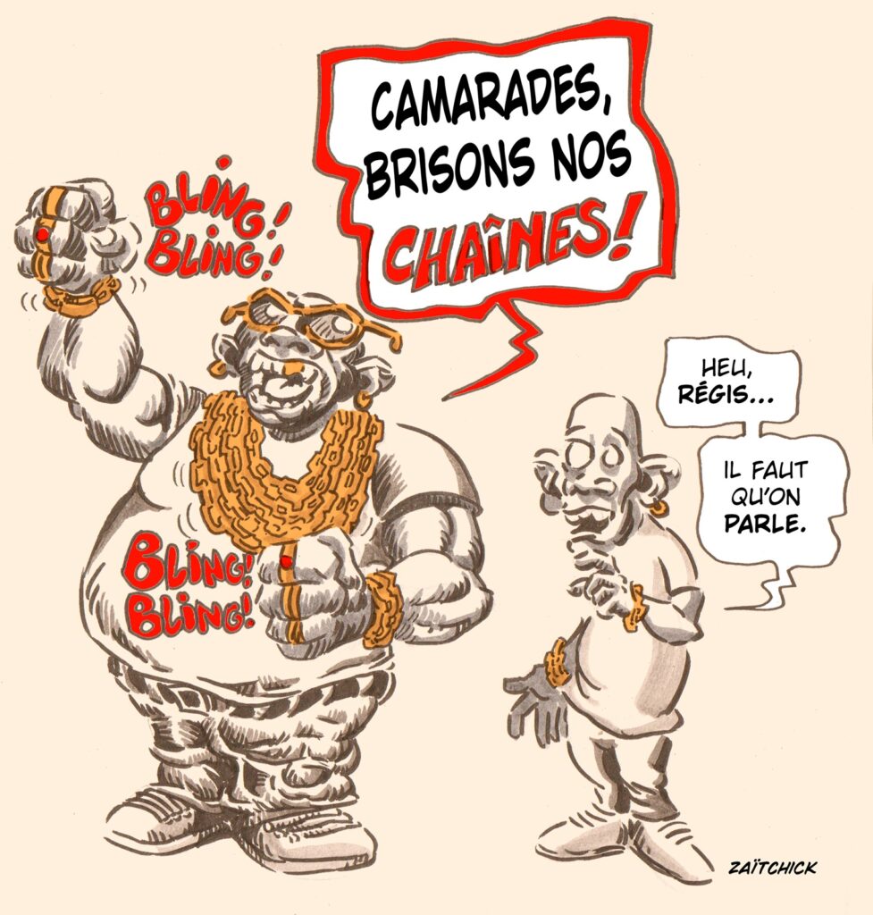 dessin presse humour chaînes image drôle bling bling